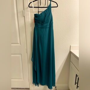 JJ’s‎ Emerald Green One Shoulder Floor Length Dress Size 4